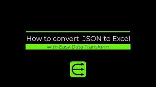 How to convert JSON to Excel