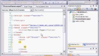 Visual Studio 2008: Process Form Data