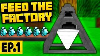 Minecraft Feed The Factory | A FACTORY AUTOMATION MODPACK! #1 [Modded Questing Factory]