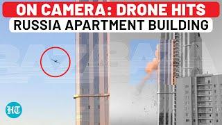 On Cam: Drone Hits Russian Residential Building, 900km From Ukraine Border; This Happens Next…