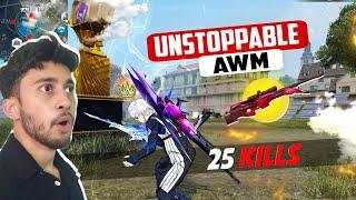 Best AWM Gameplay OF 2024 25 Kills | Free Fire Max