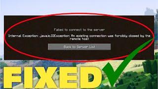 Fix Minecraft Connection Lost - Internal Exception : java.net SocketException: Connection reset Fix