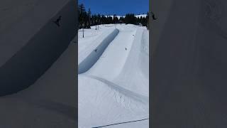 Snowboarders in the half pipe at Mt. Hood Meadows. #snowboarding #winter