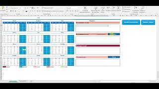  Шаблон календаря Excel на 2023 год