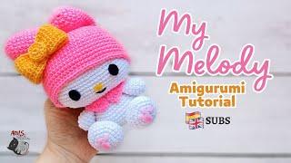 My Melody Amigurumi Tutorial | Hello Kitty and Friends | Amis Tejiendo Momentos ENG/SPA Subs