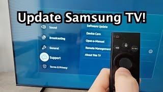 How to Update Software on Samsung Smart TV!