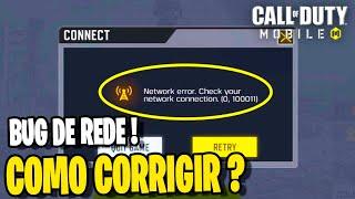 BUG DE REDE APOS ATUALIZACAO COMO CORRIR NO CALL OF DUTY MOBILE