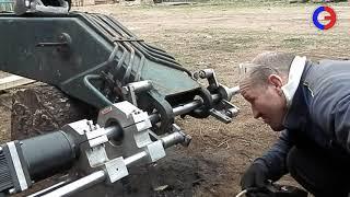 Repair hole of boom on the forest manipulator by  "STANEXPERT®  PIONEER-2"