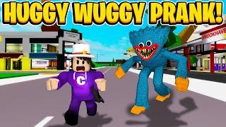 I Pranked Cleanse Beam As Huggy Wuggy In Roblox Brookhaven RP