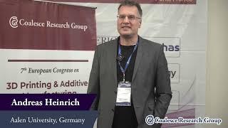 Andreas Heinrich | 3D Printing 2023 | Coalesce Research Group | USA