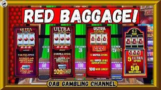 NOW THIS IS BEING GREEDY! Red Bag Slottage On Seven Slots!