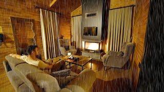 3 days in a Wooden Chalet in Heavy Rain