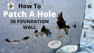 How To Patch A Hole In Foundation Wall ​⁠@VictoryOutdoorServices