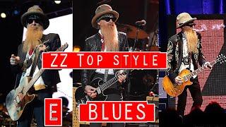 Blues Guitar Backing Track in E | Zz Top Billy Gibbons style