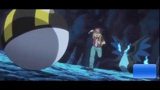 Mega Charizard X vs Mewtwo. ENGLISH. L battle    ( pokemon the origins )