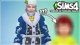 Townies as Toddlers #2 - The Sims 4 #shorts | Tazkabaz