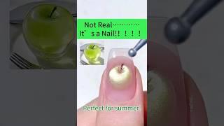 3D Green Apple Jelly Nail  Realistic & Glossy Nail Art Tutorial | Press-on Fruit Nails ”