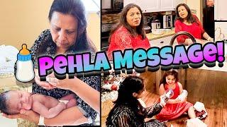 Baby Ka Pehla Massage  | Donuts, Pizza Aur Family Dinner ️ | Daily VLOG Part 9