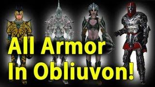 Elder Scrolls Oblivion All Armor + DLC in 5 Minutes