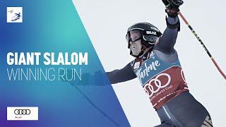 Sara Hector (SWE) | Winner | Women's Giant Slalom | Kronplatz | FIS Alpine