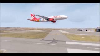 [P3D V3.4] AIRMALTA A320 LOWPASS