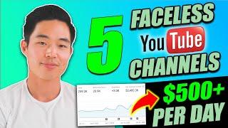 5 Faceless YouTube Channels That Make $1,000+ Per Day!