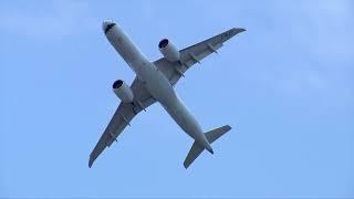 E190-E2 TechShark Flight display using Sustainable Aviation Fuel (SAF)