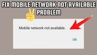 Fix 'Mobile network not available' Problem|| TECH SOLUTIONS BAR