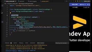 How to set Background image | Flutter | Dart