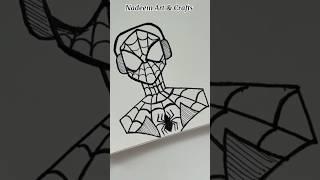 Easy Way to Draw Spiderman #art #easydrawing #shorts #learnstepbystep #viralshort #fypage #fyp