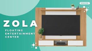 Stunning Minimalist TV Unit Ideas For Living Rooms: Naomi Home | Zola Floating Entertainment Center