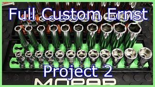 Full Custom Ernst Project #2:  Koken 1/2" Drive Metric Sockets on a Custom 13" Green Socket Boss