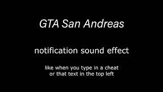 GTA San Andreas Notification Sound Effect