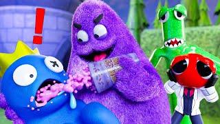 GRIMACE SHAKE Vs. BLUE?! Rainbow Friends 2 Animation