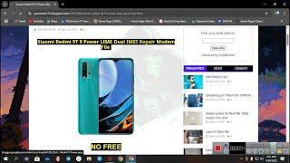 Xiaomi Redmi 9T And 9 Power LIME Dual IMEI Repair Modem File #imeirepair