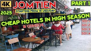 Jomtien High Season Cheap Hotels - Condos - Hostels - Part 1 -  2025 Pattaya Thailand