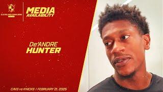 Cleveland Cavaliers: Forward De'Andre Hunter Meets with Media After Near Perfect Shooting Night