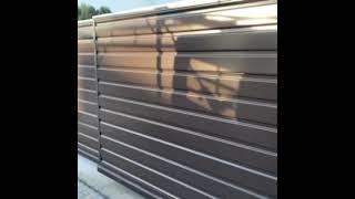 Откатные телескопические ворота.