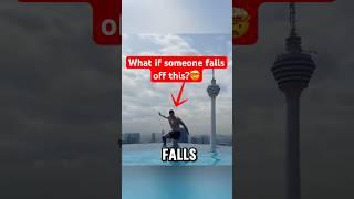 What really happens if you fall from a rooftop infinity pool?