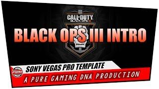 Call Of Duty: Black Ops 3 Intro - Sony Vegas Pro 13 | Intro Template | #PUREGAMINGDNA