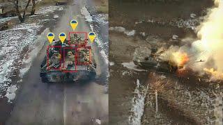 Russian Forces Dominate the Battlefield – Ukrainian Tank and MaxxPro Vehicle Destroyed