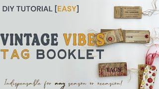 Vintage Vibes Tag Booklet | DIY Tags For Christmas &  ALL Occasions | Tutorial [Quick & Easy]