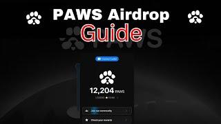 Get Free Tokens Instantly! Join PAWS Airdrop on Telegram Fully Backed by...