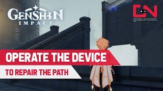 Operate the Device to Repair the Path & Save Leon in Genshin Impact