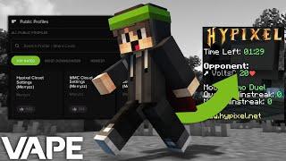 CHEATING ON NEW* HYPIXEL PREDICTION ANTICHEAT WITH VAPE V4 | SilentAura, BackTrack, FakeLag + CONFIG