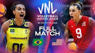 Can anyone stop Gabi?  Brazil vs. USA - VNL 2024 | Women's Full Match