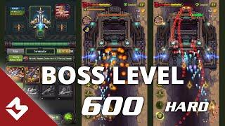 Boss Level 600 Hard - Armored Dock - 1945 Air Force Game