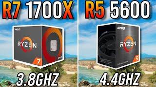 Ryzen 7 1700X vs Ryzen 5 5600 - Tested in 2023