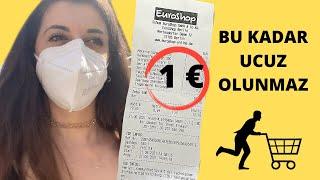 HERŞEY 1 EURO - UCUZ ALIŞVERIŞ - Almanya Alışveriş fiyatları - Alışveriş vlog