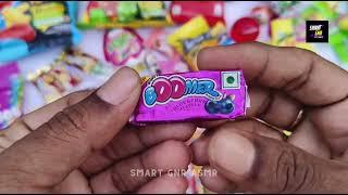 Boomer blue grapes babulgum vs Dr.pands shots vs Mango Chocolate | 100% Satisfying ASMR Video| Candy